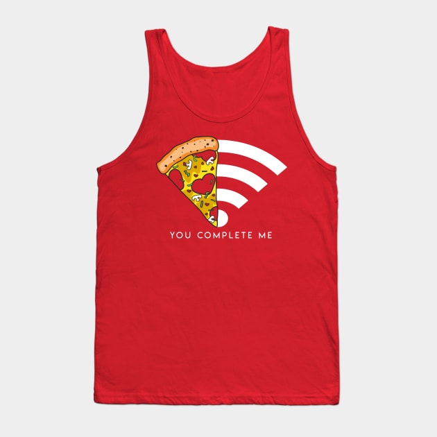 Pizza Wifi Tank Top by bloomgrace28